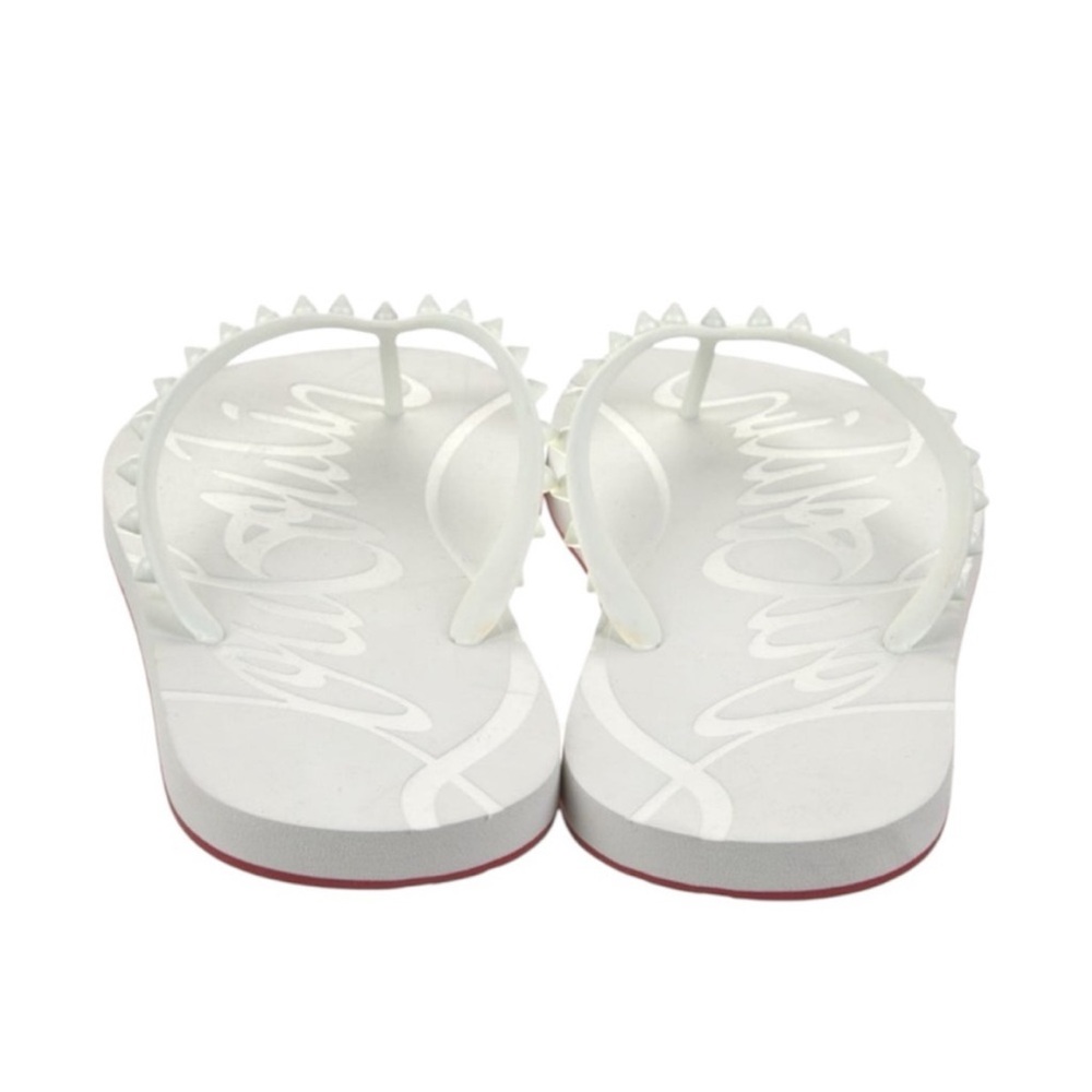 Christian Louboutin white stud spike white sandals - Picture 3 of 6